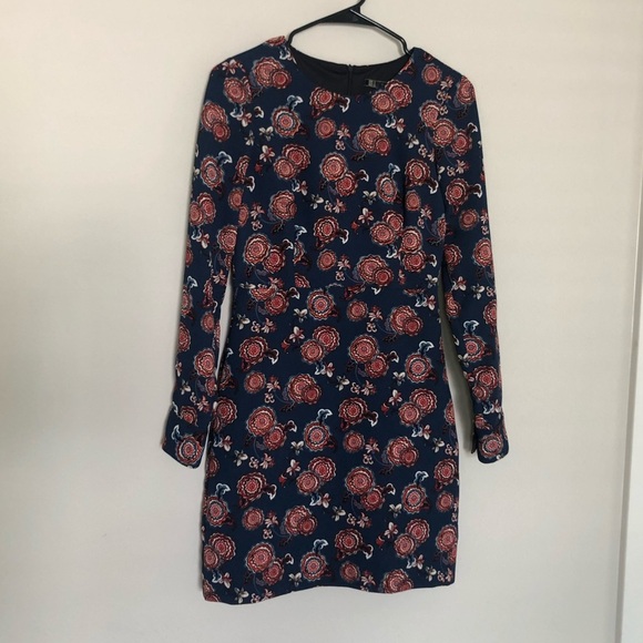 Zara Floral Dress Long Sleeve - Picture 1 of 5
